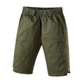 thumbnail image 4 of ZACPNCV Boy's Baggy Cargo Shorts Straight Leg Cool Shorts Flap Pocket Letter Patched Short Olive Green 7-8 Years, 4 of 9