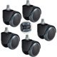 thumbnail image 1 of Rueda para silla de oficina Ruedas giratorias de 360 grados Ruedas de repuesto de 2 pulgadas Silenciador Muebles Piso de madera Silla giratoria laminada Silla de oficina Azul 5 por ciento (Tipo de varilla roscada esquí esquí Gafas de esquí, 1 of 4