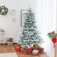 thumbnail image 1 of Costway Árbol de Navidad artificial con nieve de 180 cm con 661 puntas de PVC y PE 500 luces LED, 1 of 4