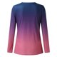 thumbnail image 5 of Puntoco - Camiseta de manga larga con cuello en V y estampado de moda de verano para mujer Puntoco Puntoco-1735, 5 of 5