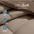 thumbnail image 5 of Bare Home 5-Piece Reversible Bed-in-a-Bag - Premium 1800 Collection - Queen, Cocoa/Taupe Comforter with Cocoa Sheet Set, 5 of 10