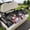 Black, variant on Golf Cart Seat Covers for 2 Seater,Eucalyptus Grey Microfiber Cart Seat Towel Blanket,Farmhouse Leaves Summer Spring Leaf Absorbent Breathable Non Slip Bench Seats Protector for Golf Course 51"x31"