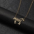 thumbnail image 5 of Name Customized Necklace Personalized Stainless Steel Name Necklace with Horse Choker Jewelry for Wome, 5 of 5