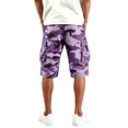 thumbnail image 3 of Men's Camo Cargo Shorts Elastic Waist with Multi-Pockets for Summer Casual Outdoor Work, 3 of 6