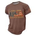 thumbnail image 2 of Men's USA 250 Years Patriotic T-Shirt American Flag Graphic Casual Tee USA 250th Anniversary Shirt, 2 of 5