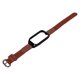 thumbnail image 4 of Correa de reloj 2 en 1, pulsera tejida, correa de repuesto ajustable, pulsera deportiva de lona para Redmi Band 2, color marrón, 4 of 5
