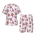thumbnail image 1 of Fotbe Purple Mushroom Pijama Estampada de 2 Piezas para Niños – Ropa de Dormir de Manga Corta Cómoda para Niños y Niñas, Camiseta y Shorts de Algodón-XX-Large, 1 of 6