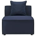 thumbnail image 5 of Modway Saybrook Outdoor Patio Upholstered Sectional Sofa Armless Chair in Navy Blue, 5 of 7