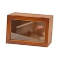 thumbnail image 2 of jifeng Wooden Display Box Protection Showcase with Clear Window Desktop Storage Cabinet S, 2 of 9