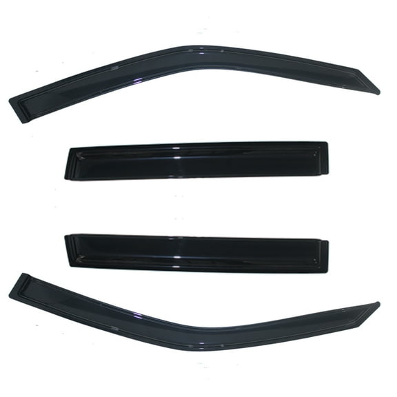 KT 94089 Window Wind Deflectors Vent Shades 4Pcs, Window Visors Rain Guards, Acrylic, Smoke