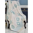 thumbnail image 2 of HomeRoots 516538 Woven Cotton Checkered Throw Blanket, Blue & White, 2 of 5