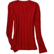 Faded Glory - Women's Long-Sleeve Cable Scoop Sweater