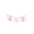 thumbnail image 2 of Pink 1/2 Cumpleaños con timbre de silla alta de madera Garland de cuentas de madera, decoración de cumpleaños para niñas de 6 meses para niños., 2 of 9