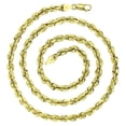 thumbnail image 2 of Decadence 14K Yellow Gold Solid 6mm Diamond Cut Rope Chain with Lobster Claw Clasp | 24" Necklace Chain | Italian Gold Necklace For Men and Women| 14K Diamond Cut Rope Chain, 2 of 5