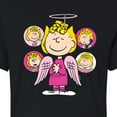 thumbnail image 3 of Peanuts - Sally Angel - Juniors Cropped Cotton Blend T-Shirt, 3 of 6
