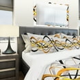 thumbnail image 4 of Designart 'Gold and Silver Helix' Modern & Contemporary Bedding Set - Duvet Cover & Shams, 4 of 4