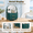 Dark Green, variant on Sage Green ABS Makeup Organizer with Lid Drawers, Countertop Storage for Vanities