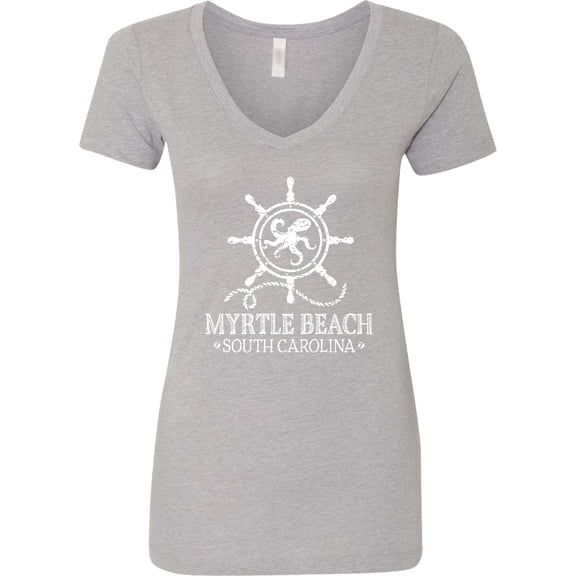 Inktastic Myrtle Beach South Carolina Women's V-Neck T-Shirt