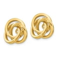 thumbnail image 2 of Real 14kt Yellow Gold Polished Love Knot Earring Jackets, 2 of 3