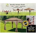 thumbnail image 3 of Outdoor Pop Up Gazebo Base 10X10 Patio Gazebos Patented Center Lock Quick Setup Newly Designed Storage Bag Instant Canopy Tent with Mosquito Nettings, 3 of 4