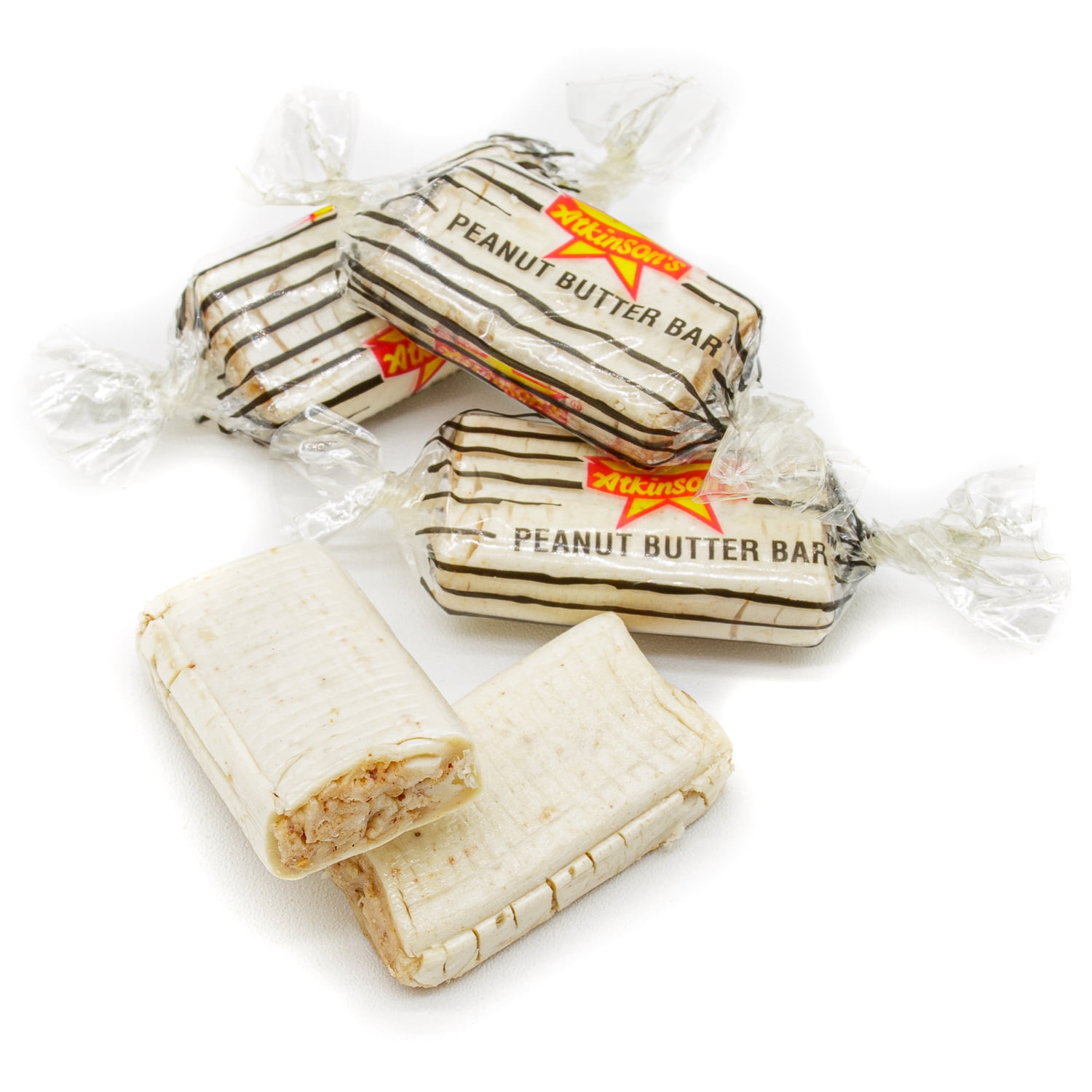 PEANUT BUTTER BARS 2 lb – Bulk Retro Candy in Resealable Bag, Fresh & Crispy & Crunchy, Individually Wrapped, Gluten Free