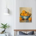 thumbnail image 3 of ONETECH Retro kitchen fruit wall art kitchen utensils and fruits art prints rustic oranges canvas painting vase and oranges On Table poster for kitchen living room Restaurant decor no frame, 3 of 4