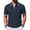 Navy,#030, variant on Mens Waffle Polo Shirts Short Sleeve Casual Knit Polo Shirt Vintage Golf T Shirts Old Money Tops,3XL