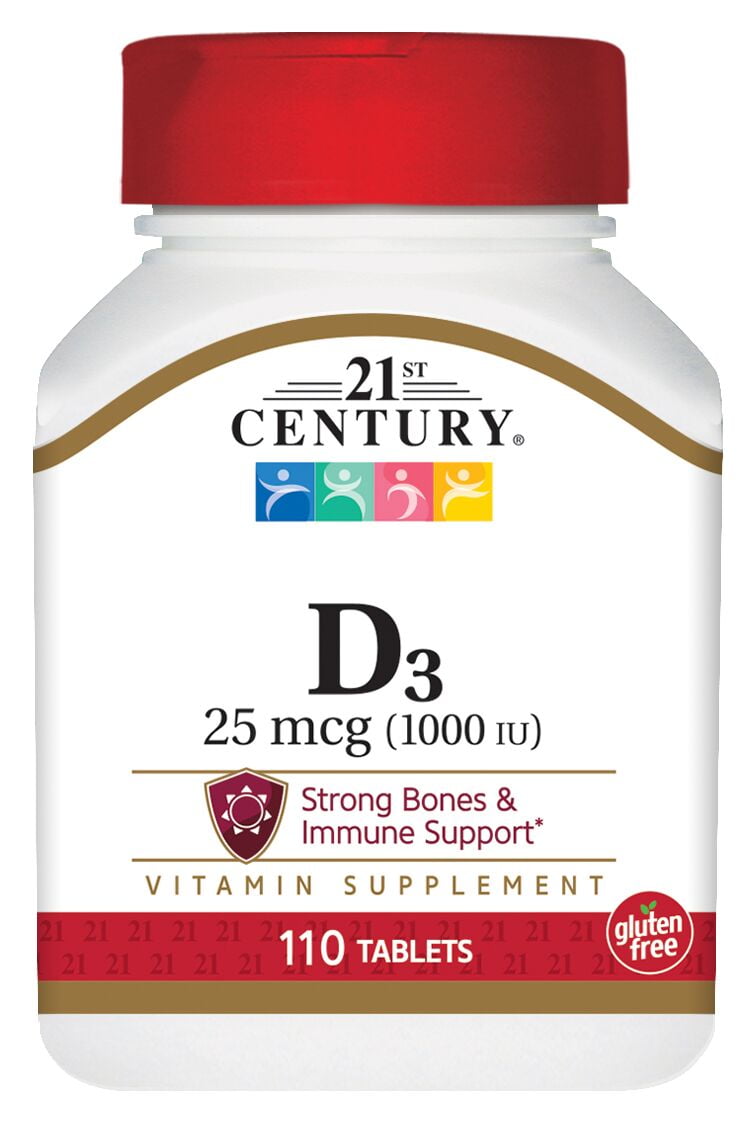21st Century D3-1000 IU Tablets- 110 Tablets