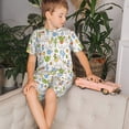 thumbnail image 4 of Fotbe Cactus Plants Pijama Estampada de 2 Piezas para Niños – Ropa de Dormir de Manga Corta Cómoda para Niños y Niñas, Camiseta y Shorts de Algodón-3X-Large, 4 of 6