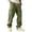 Army Green_#04, variant on Men Lounge Cargo Pant Straight Leg Elastic Drawstrings Exercise Trousers Trendy Summer Casual Loose Fit Cargo Trousers with Pockets,Coffee S