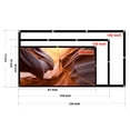 thumbnail image 4 of Foldable Projector Screen 16:9 HD 100 120 140 inch Anti-Crease Portable Indoor Outdoor Movies Projection Screen for Home Theater, 4 of 4