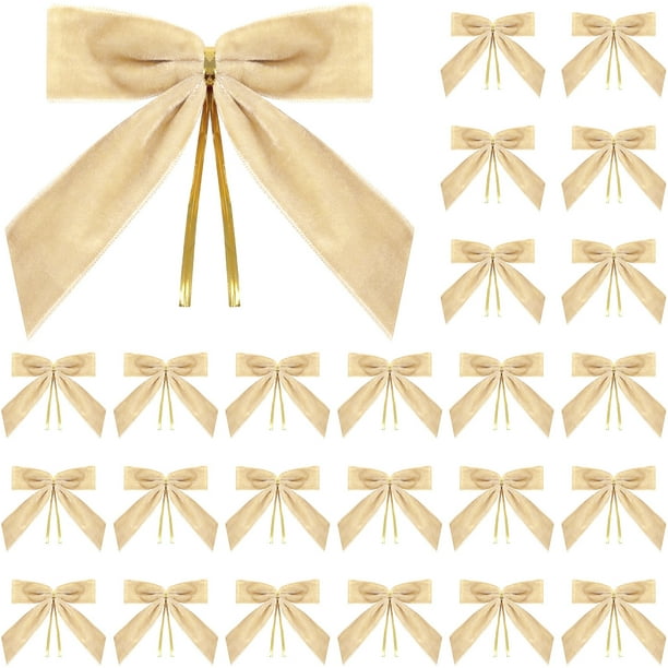 25 Lazos Navideos Pequeos De Terciopelo Burdeos, Ideales Para Decorar Coronas De Rbol De Navidad, Envolver Regalos, Bodas, Bolsitas Para Dulces, Repostera Y Decoracin Del Hogar. 12, 7, UKHBMC