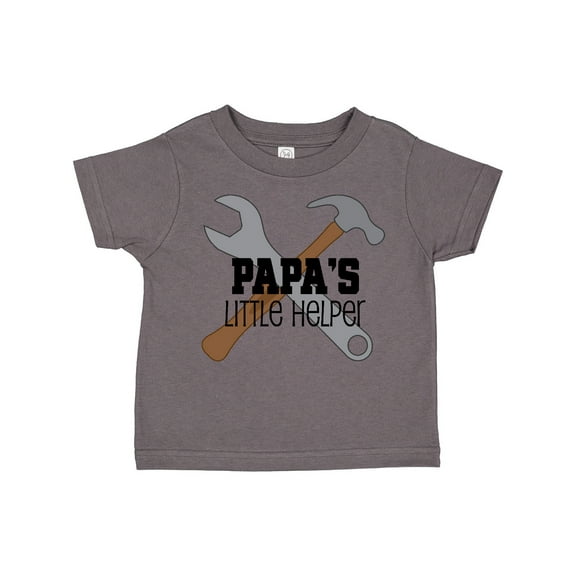 Inktastic Papa's Little Helper Boys Toddler T-Shirt