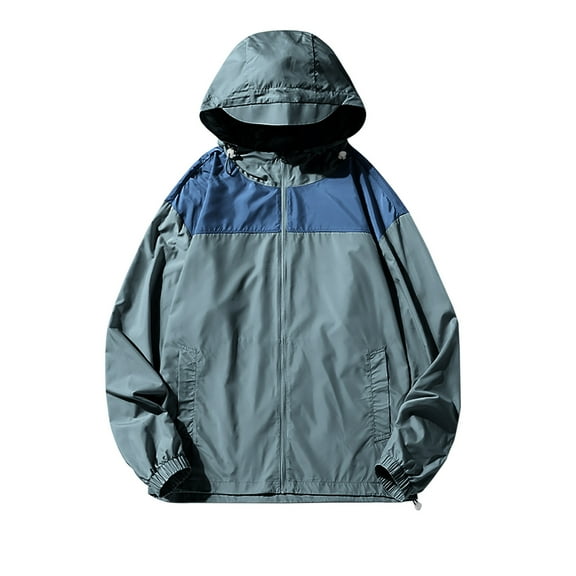 Lilgiuy Women Men Halloween Jacket Fashion Windproof Quick Dry Long Sleeve Hooded Loose Windbreaker Coat for Outdoor Bicycle Sports（XS-5XL)