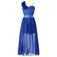thumbnail image 3 of Linjinx Kids Girls Camisole Flower Girls Romper Dress Lace Wedding Princess Gown Royal Blue 8, 3 of 7