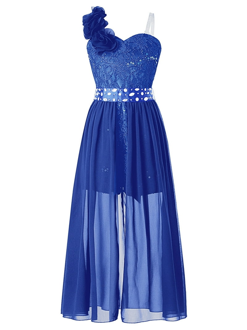 royal blue dress for teenage girl Tween Contrast Lace Round Neck Sleeveless Elegant Navy Summer Dress,Junior Bridesmaid Wedding Guest Teen Girls you can order them in any size and color Girl Teenage Royal Blue Long