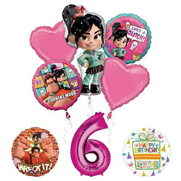 Wreck It Ralph 6th Birthday Party Supplies Balloon Bouquet Decorations