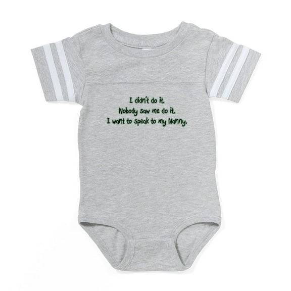 CafePress - Nanny - Cute Infant Baby Football Bodysuit