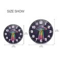 thumbnail image 5 of Yayeee Wall Clock for Living Room 11.9 inch Battery Operated Round with Holder, Purple UFO, 5 of 7