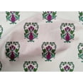 thumbnail image 4 of oneOone Cotton Poplin White Fabric Leaves & Floral Block Quilting Supplies Printed Sewing Fabric By The Yard 56 Inches Wide, 4 of 4