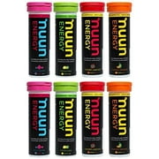 New Nuun Energy: Hydrating Electrolyte Tablets, Mixed Flavors, 8 Tubes