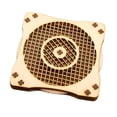 thumbnail image 3 of Posavasos de madera giratorio único, tapete para taza, tetera, sartén, juguete antiestrés cuadrado para mesa de café de granja, escritorio de oficina Estilo B, 3 of 8