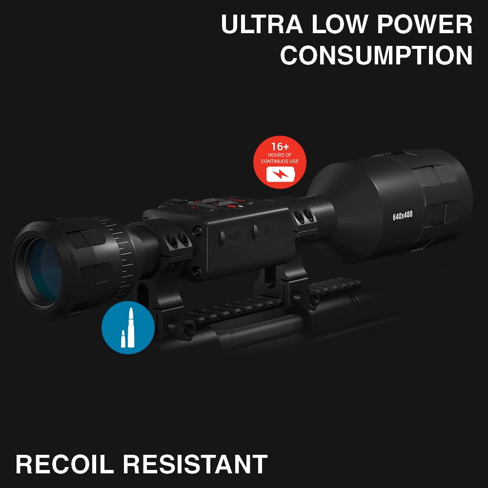 Restored Premium ATN Thor 4 640 1.5-15x, Smart HD Thermal Rifle Scope (Refurbished)