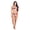 DOMINICAN REPUBLIC FLAG, variant on Dominican Republic Flag Two Piece Bikini Set for Women, Red White Blue Triangle Swimsuit