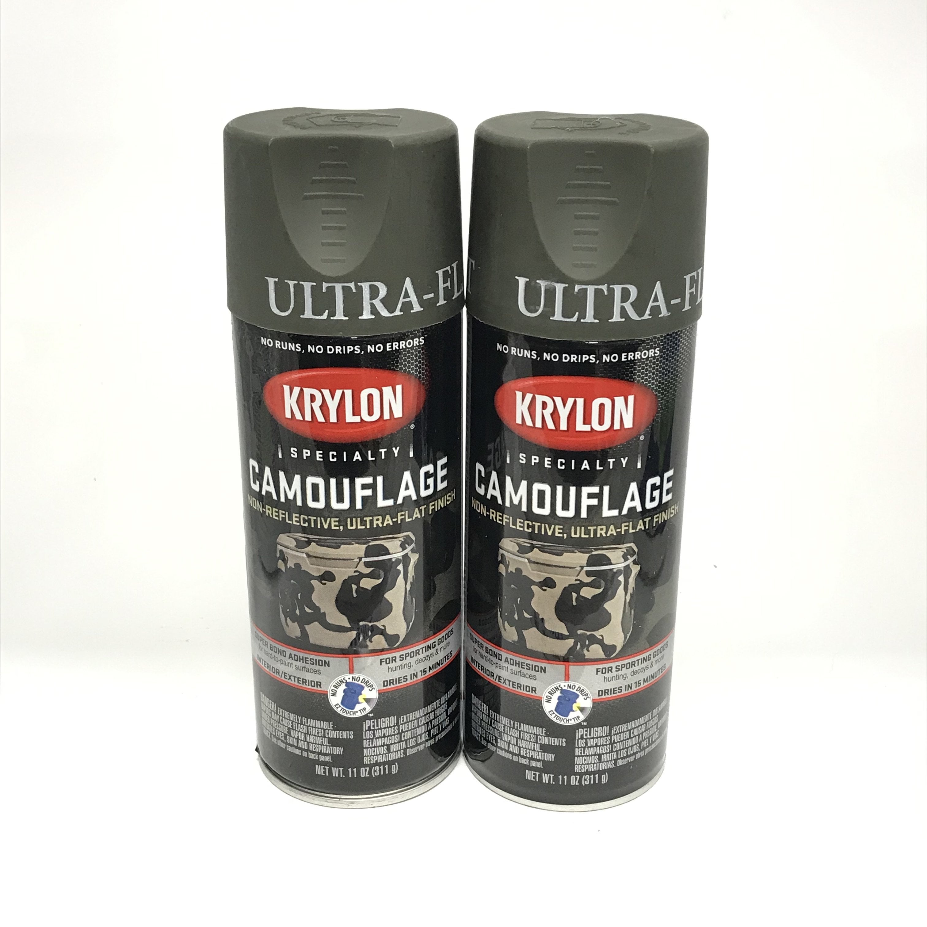 KRYLON 42932 PACK OLIVE Camouflage NonReflective UltraFlat Finish
