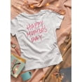 thumbnail image 3 of Hand Write Mothers Day Shaped T-Shirt Women -Image by Shutterstock, Female Small, 3 of 4