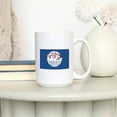 thumbnail image 3 of 15 fl oz Ceramic Mug, Phoenix, Arizona, Colorful Hanging Feathers, Contour, Dishwasher & Microwave Safe, 3 of 5