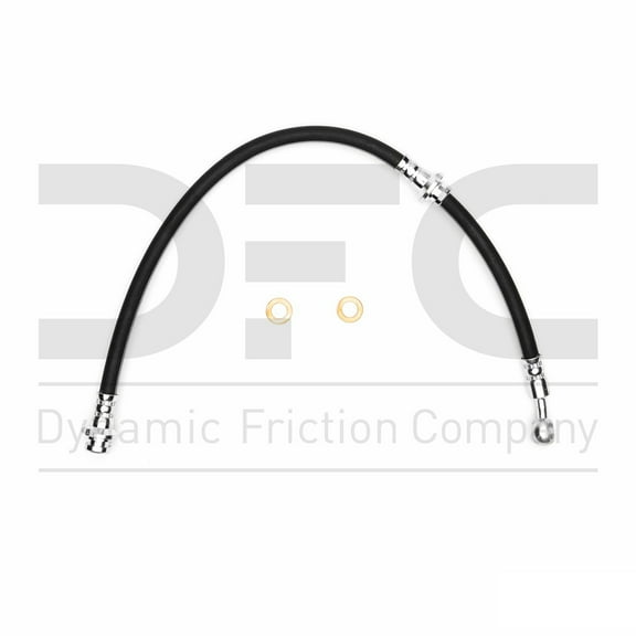 Front Dynamic Friction Company Brake Line Hose 350-67016 For 1986-1990 Nissan Sentra, 1987-1990 Nissan Pulsar NX