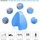 thumbnail image 2 of Almohada ergonómica para piernas en viscoelástica Azul/Blanco BANYUO Electrónica, 2 of 5