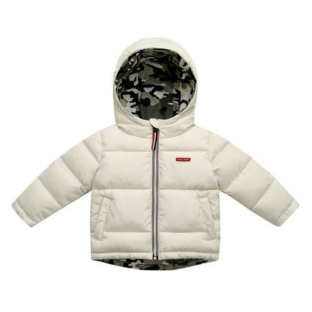 

Juebong Winter Savings Clearances Winter Baby Boys Girls Wear Double-sided Thick Camouflage Down Padded Jacket Coat